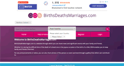 Desktop Screenshot of deathsbirthsmarriages.com